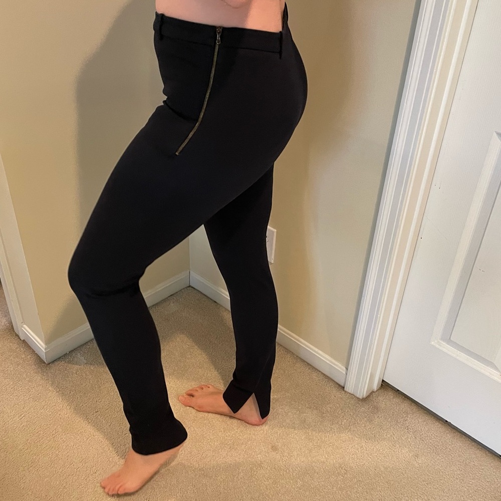 Roland Mouret Side Zip Black Pants